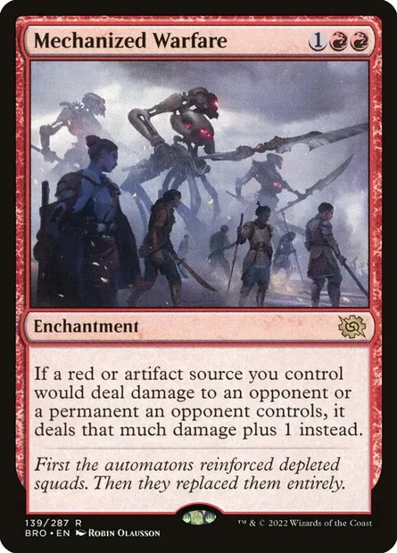 Mechanized Warfare, Magic card BRO 139 — The Brothers' War set