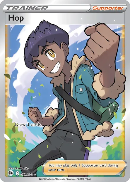 Hop, Pokémon card CPA 73 — Champion's Path set