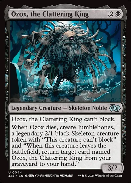 Ozox, the Clattering King, Magic card J25 44 — Foundations Jumpstart set