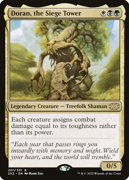 Doran, the Siege Tower, Magic card 2X2 201 — Double Masters 2022 set
