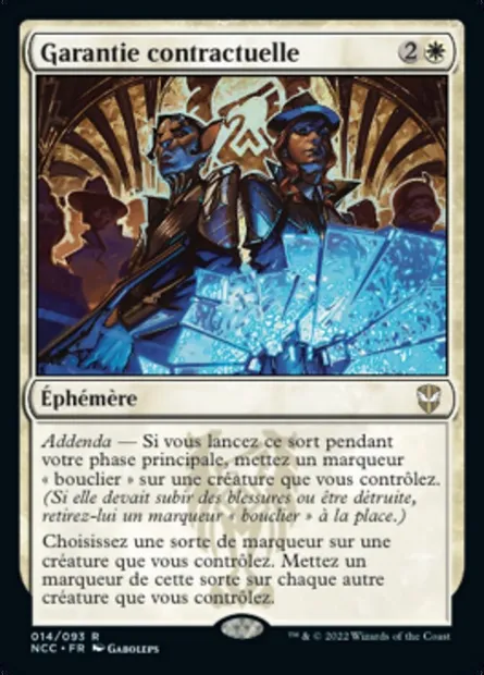 Garantie contractuelle, carte Magic NCC 14 — extension New Capenna Commander