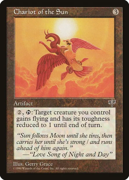 Chariot of the Sun, Magic card MIR 297 — Mirage set