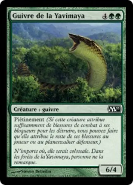 Guivre de la Yavimaya, carte Magic M11 200 — extension Magic 2011