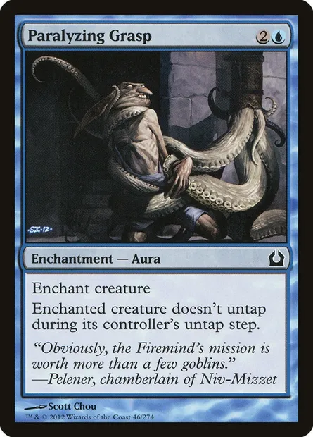 Paralyzing Grasp, Magic card RTR 46 — Return to Ravnica set