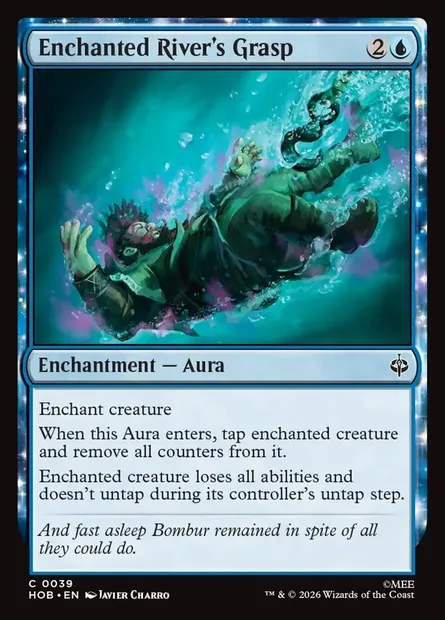 Enchanted River's Grasp, Magic card HOB 39 — The Hobbit set