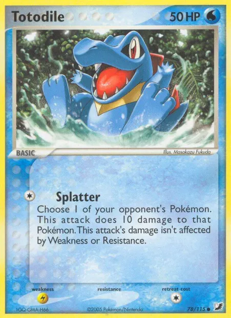 Totodile, Pokémon card UF 78 — Unseen Forces set