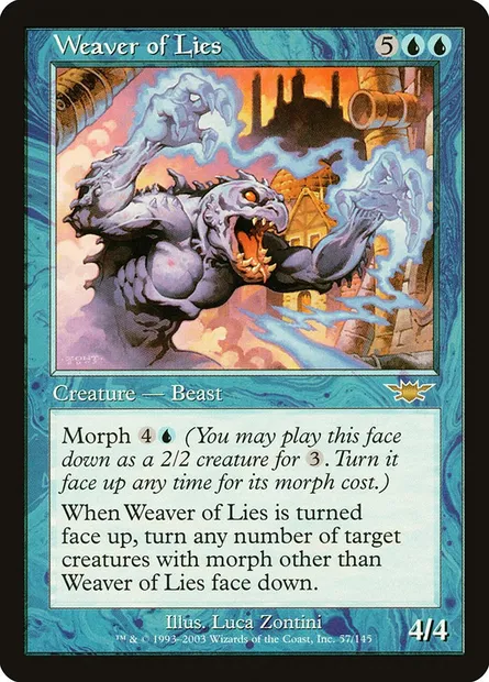 Tisseur de mensonges, carte Magic LGN 57 — extension Légions