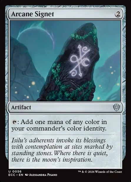 Arcane Signet, Magic card ECC 56 — Lorwyn Eclipsed Commander set