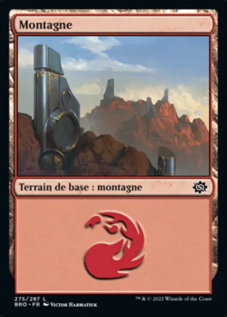 Montagne, carte Magic BRO 275 — extension La Guerre Fratricide