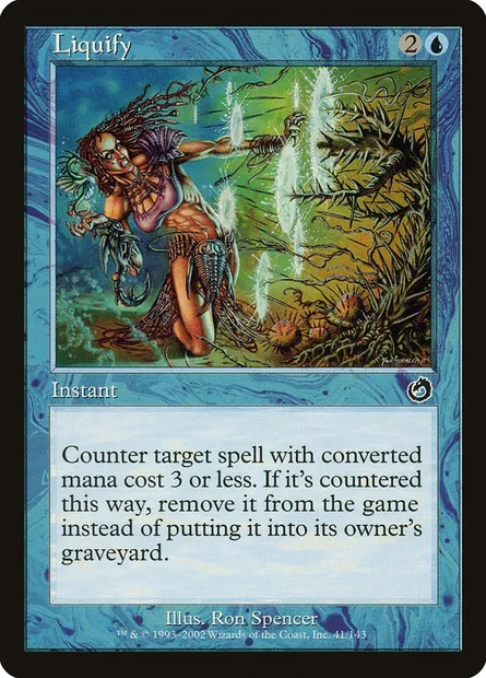 Liquéfaction, carte Magic TOR 41 — extension Tourment