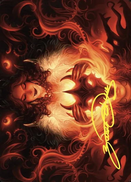 Witch's Mark // Witch's Mark, Magic card AWOE 21 — Wilds of Eldraine Art Series set