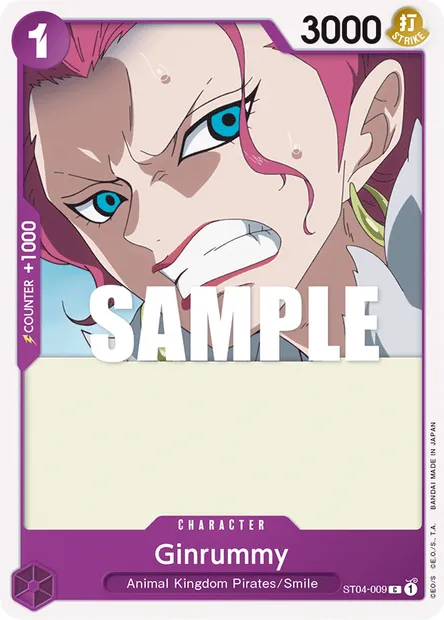 Ginrummy, One Piece card ST04-009 — Animal Kingdom Pirates set