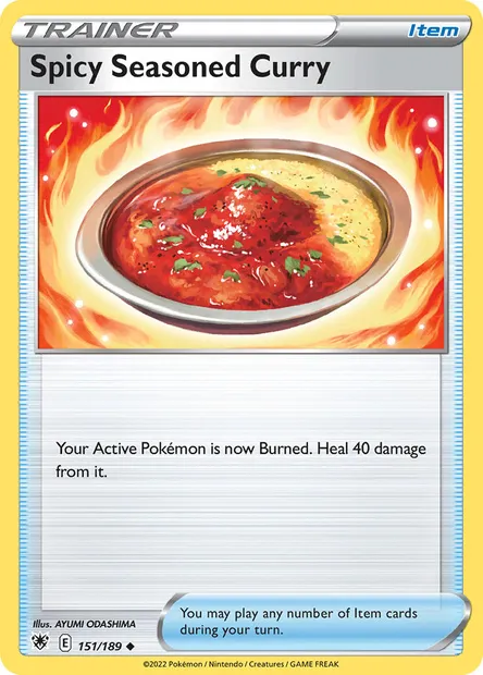 Spicy Seasoned Curry, Pokémon card ASR 151 — Astral Radiance set