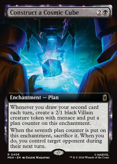 Construct a Cosmic Cube, Magic card MSH 406 — Marvel Super Heroes set