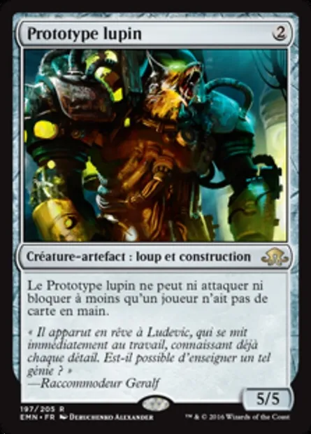 Prototype lupin, carte Magic EMN 197 — extension La lune hermétique