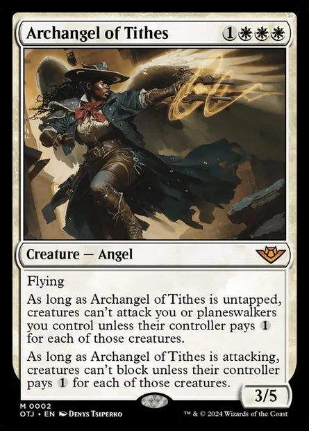 Archangel of Tithes, Magic card OTJ 2 — Outlaws of Thunder Junction set