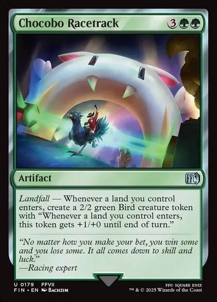 Chocobo Racetrack, Magic card FIN 179 — Final Fantasy set