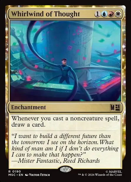 Whirlwind of Thought, Magic card MSC 190 — Marvel Super Heroes Commander set