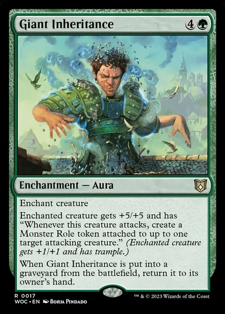 Giant Inheritance, Magic card WOC 17 — Wilds of Eldraine Commander set