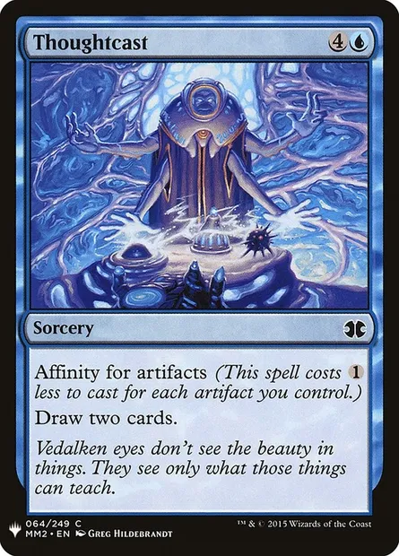 Adjuration des pensées, carte Magic PLST MM2-64 — extension The List