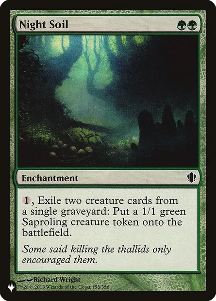 Terre nocturne, carte Magic PLST C13-158 — extension The List
