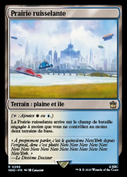 Prairie ruisselante, carte Magic WHO 295 — extension Doctor Who