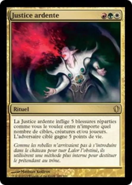 Justice ardente, carte Magic C13 188 — extension Commander 2013