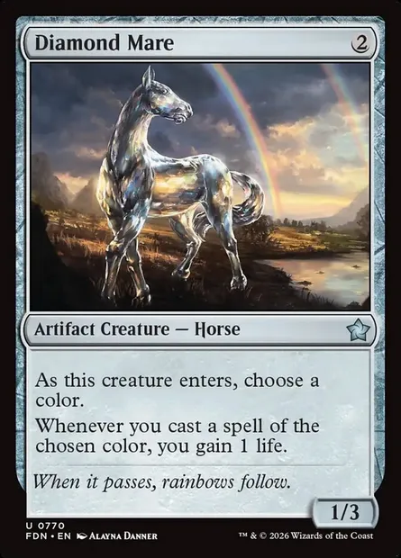 Diamond Mare, Magic card FDN 770 — Foundations set