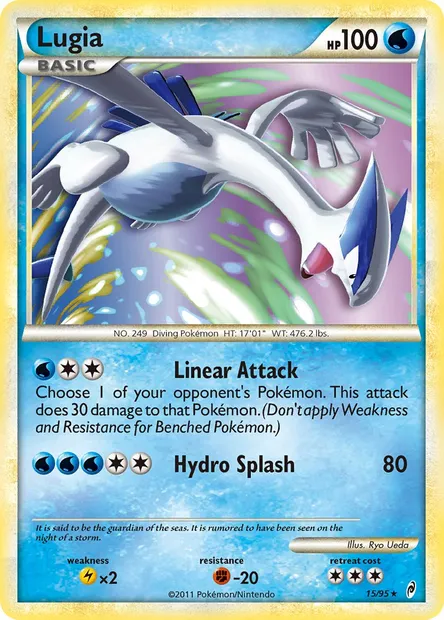 Lugia, carte Pokémon CL 15 — extension L'appel des Légendes