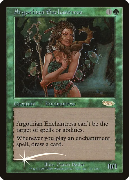 Enchanteresse Argothienne, carte Magic G03 2 — extension Judge Gift Cards 2003