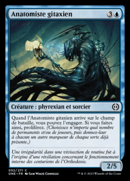 Anatomiste gitaxien, carte Magic ONE 52 — extension Tous Phyrexians