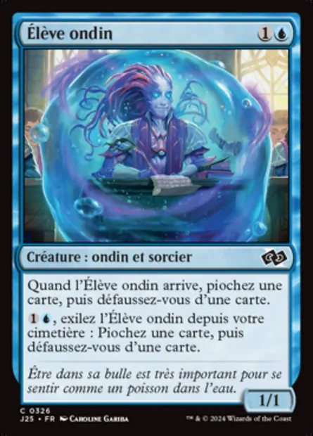 Élève ondin, carte Magic J25 326 — extension Foundations Jumpstart