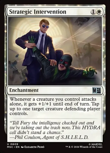 Strategic Intervention, Magic card MSC 609 — Marvel Super Heroes Commander set