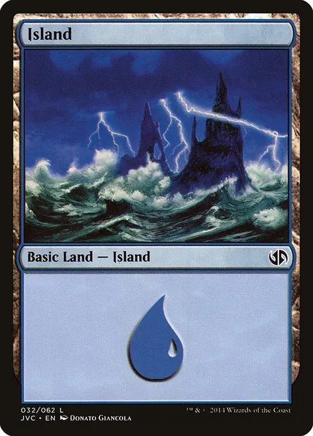 Île, carte Magic JVC 32 — extension Duel Decks Anthology: Jace vs. Chandra