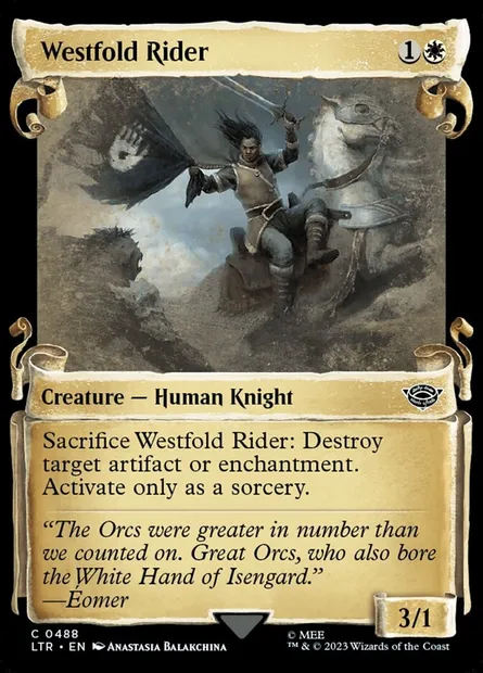Westfold Rider, Magic card LTR 488 — The Lord of the Rings: Tales of Middle-earth set