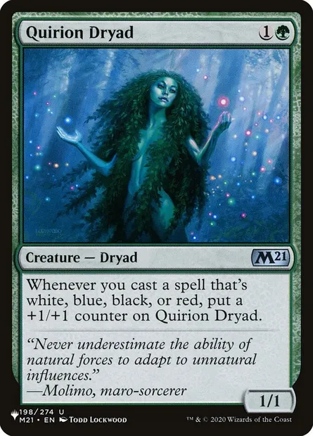 Quirion Dryad, Magic card PLST M21-198 — The List set