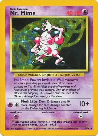 M. Mime, carte Pokémon ERR 006 — extension Pokémon Misprints