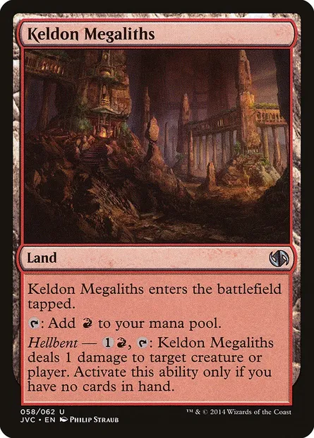 Keldon Megaliths, Magic card JVC 58 — Duel Decks Anthology: Jace vs. Chandra set