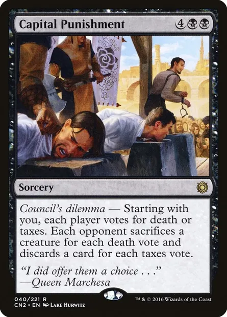 Capital Punishment, Magic card CN2 40 — Conspiracy: Take the Crown set