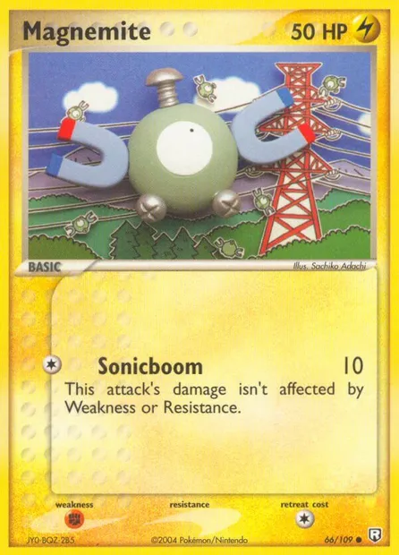 Magnemite, Pokémon card TRR 66 — Team Rocket Returns set