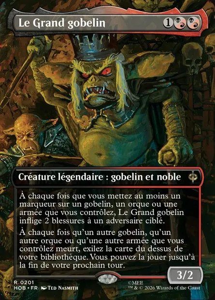 Le Grand gobelin, carte Magic HOB 201 — extension The Hobbit
