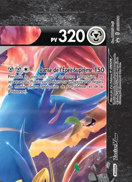 Zacian V-UNION, carte Pokémon SWSH 164 — extension Promo SWSH
