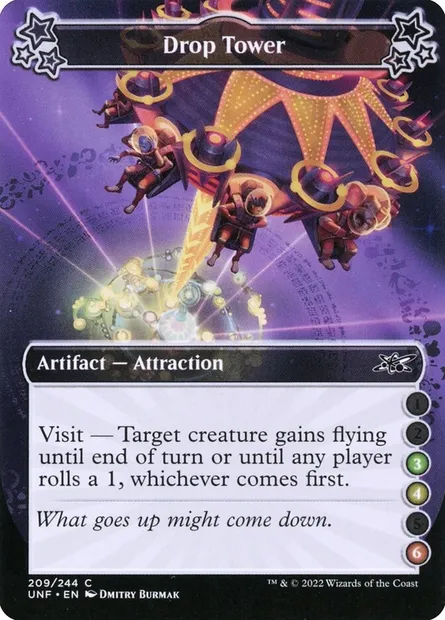 Drop Tower, Magic card UNF 209d — Unfinity set
