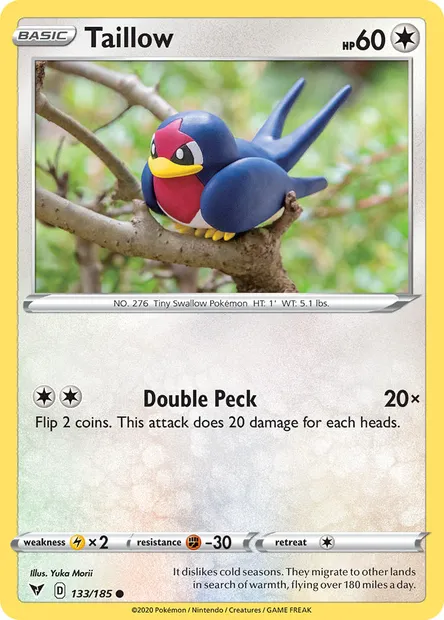 Taillow, Pokémon card VIV 133 — Vivid Voltage set