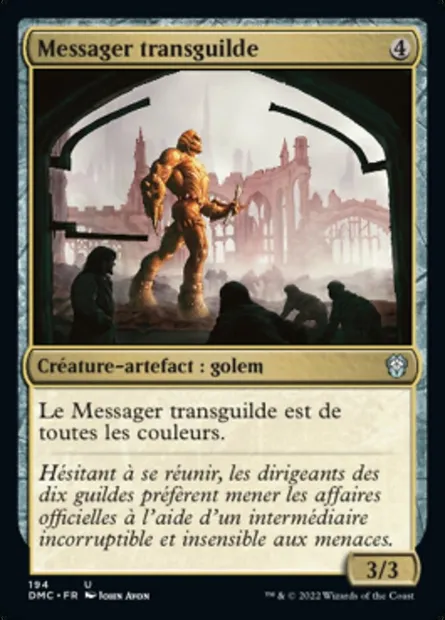 Messager transguilde, carte Magic DMC 194 — extension Dominaria United Commander