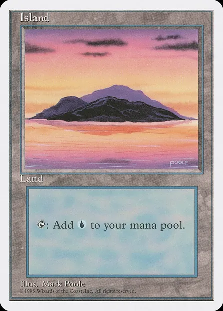 Island, Magic card 4ED 367 — Fourth Edition set