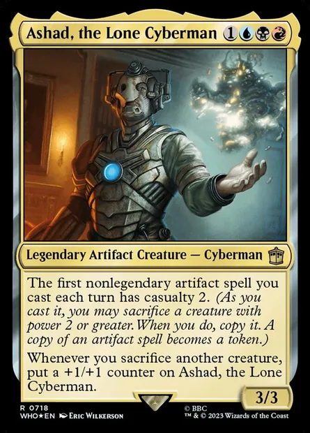 Ashad, the Lone Cyberman, Magic card WHO 718 — Doctor Who set