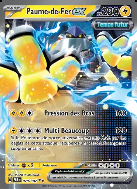 Paume-de-Fer-ex, carte Pokémon PAR 070 — extension Faille Paradoxe