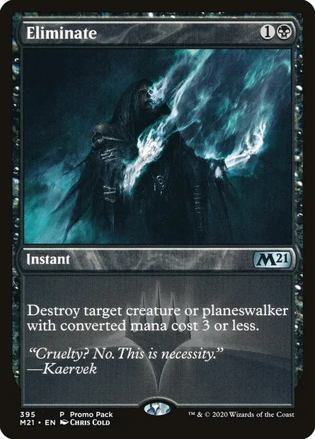 Éliminer, carte Magic M21 395 — extension Core Set 2021