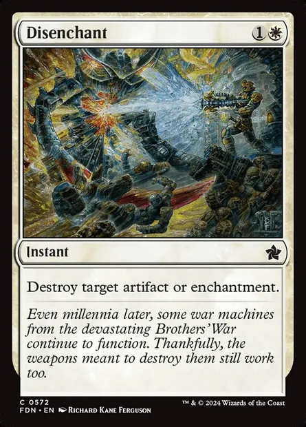 Disenchant, Magic card FDN 572 — Foundations set